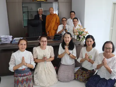 ทำบุญขึ้นบ้านใหม่อาคารสำนักงานสหกรณ์ออมทรัพย์สาธารณสุขจังหวัดหนอ