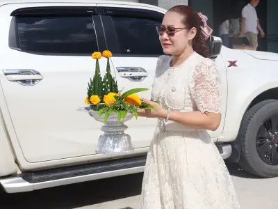 ทำบุญขึ้นบ้านใหม่อาคารสำนักงานสหกรณ์ออมทรัพย์สาธารณสุขจังหวัดหนอ