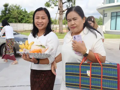 ทำบุญขึ้นบ้านใหม่อาคารสำนักงานสหกรณ์ออมทรัพย์สาธารณสุขจังหวัดหนอ