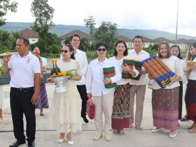 ทำบุญขึ้นบ้านใหม่อาคารสำนักงานสหกรณ์ออมทรัพย์สาธารณสุขจังหวัดหนอ