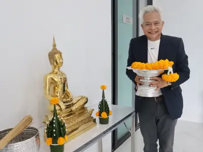 ทำบุญขึ้นบ้านใหม่อาคารสำนักงานสหกรณ์ออมทรัพย์สาธารณสุขจังหวัดหนอ