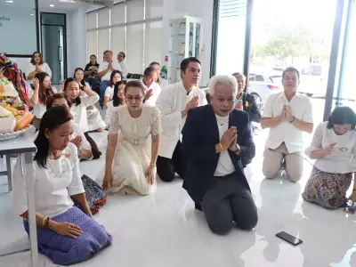 ทำบุญขึ้นบ้านใหม่อาคารสำนักงานสหกรณ์ออมทรัพย์สาธารณสุขจังหวัดหนอ