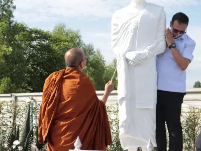 พิธีสมโภชรูปหล่อหลวงปู่ขาว อนาลโย 14 ส.ค.69
